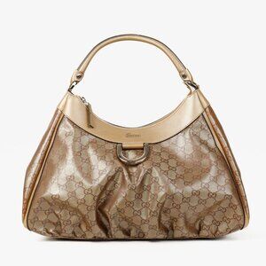 Gucci Metallic Gold GG Shoulder Bag